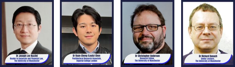 Dr Joseph Lee Nazzini, Dr Louis Chen, Dr Christopher Anderson and Dr Richard Banach.