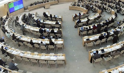 United Nations meeting.