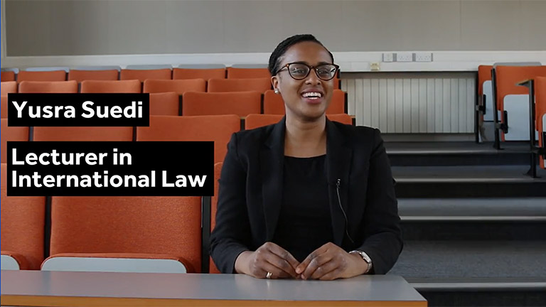 A picture of Yusra Suedi, a lecturer in International Law